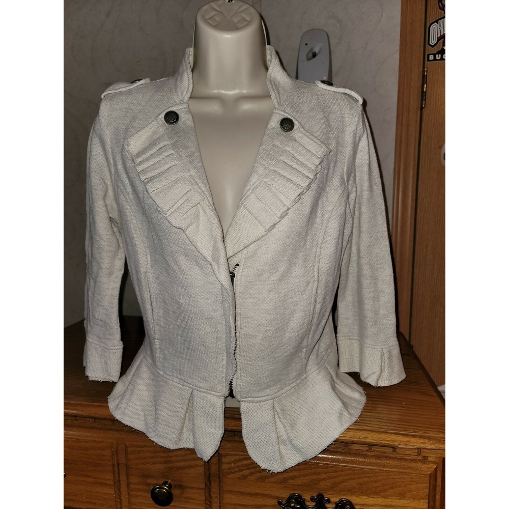 Women's‎ Size M DAYTRIP Cardigan Top Zip Front moto jacket style - Picture 6 of 8